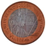Hollandia 2000. 5Fl Cu-Ni 'Új Millenium' (30mm) T:1- patina Netherlands 2000. 5 Florijn Cu-Ni 'New Millenium' (30mm) C:AU patina