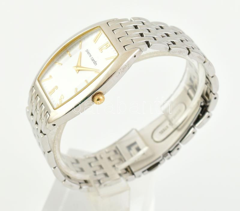 Pierre Cardin, quartz karóra, acél szíjjal, jelzett, hibátlan, elemcsere szükséges, d: 32 mm - Image 2