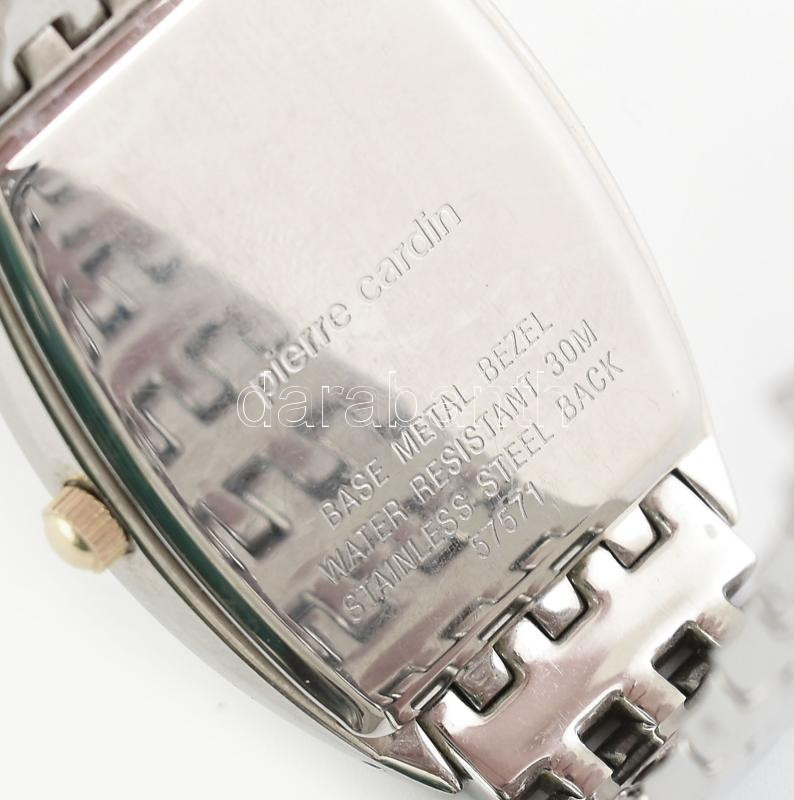 Pierre Cardin, quartz karóra, acél szíjjal, jelzett, hibátlan, elemcsere szükséges, d: 32 mm - Image 3