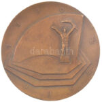 Szombathelyi László (1943-1987) 1970. 'Emlékül Az MSZMP Szolnok megyei bizottsága és a megyei tanács' kétoldalas bronz emlékérem (62mm) T:2