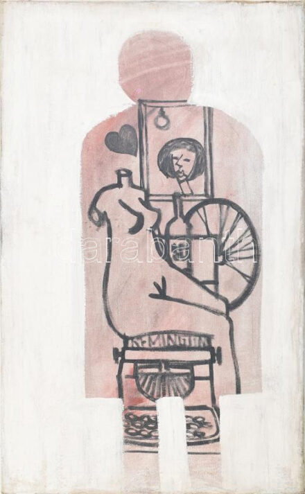 Jelzés nélkül: Remington. Olaj, vászon, 80x50 cm.