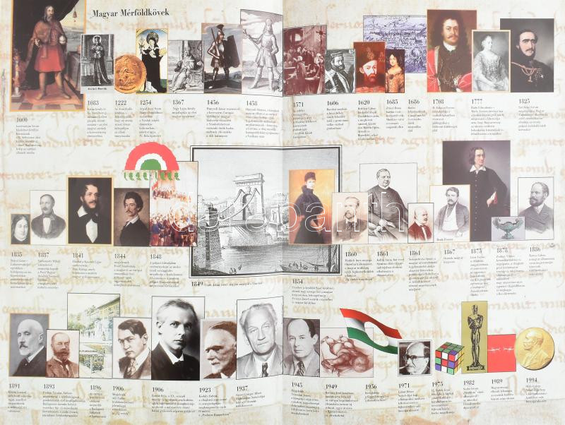 1998 Magyar Millennium, képes emlékkiadvány, kiadói mappában - Image 2