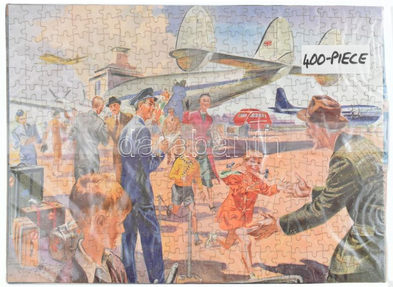 400 darabos Puzzle kép, repülős, 35x49 cm