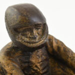 Jelzés nélkül: Gokart. Bronzírozott, műgyanta, vörös márványtalapzaton, m: 21 cm - Image 2