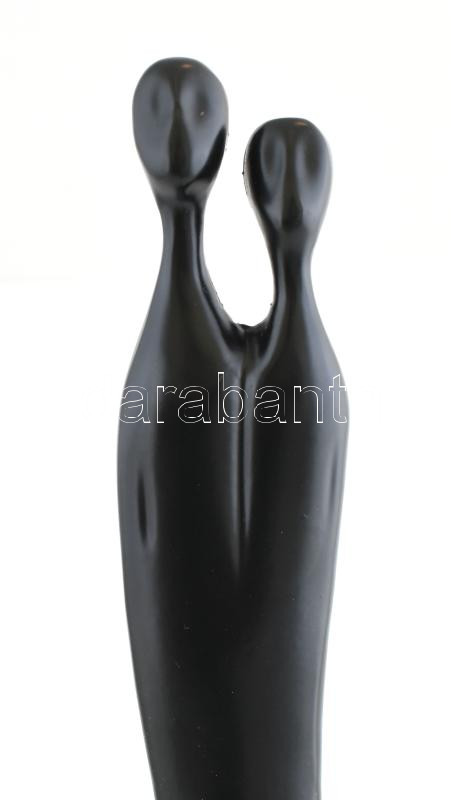 Jelzés nélkül: Romantikus szobor. Fém, hibátlan, m: 43 cm - Image 2