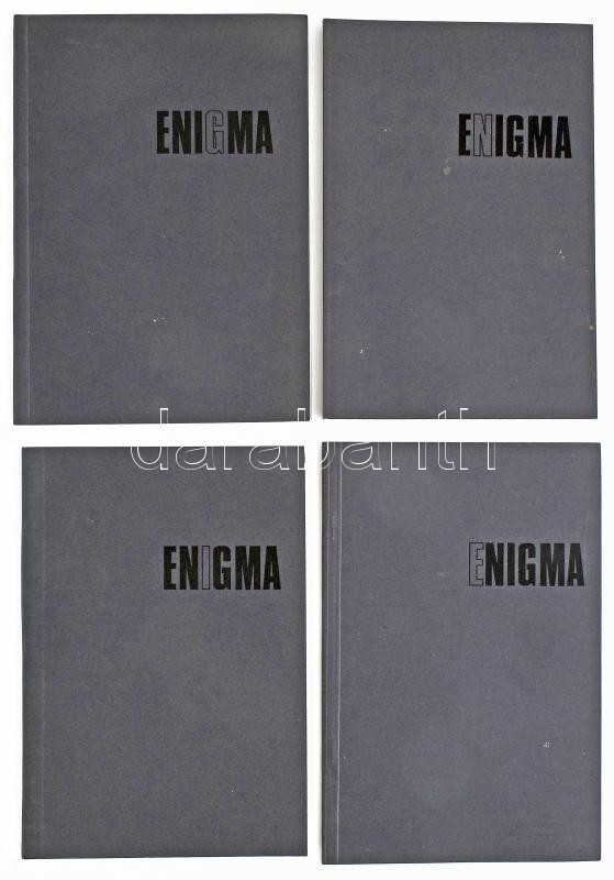 1994 Enigma 1-4. sz. Művészetelméleti folyóirat. Főszerk.: Markója Ágnes. Teljes évfolyam.
