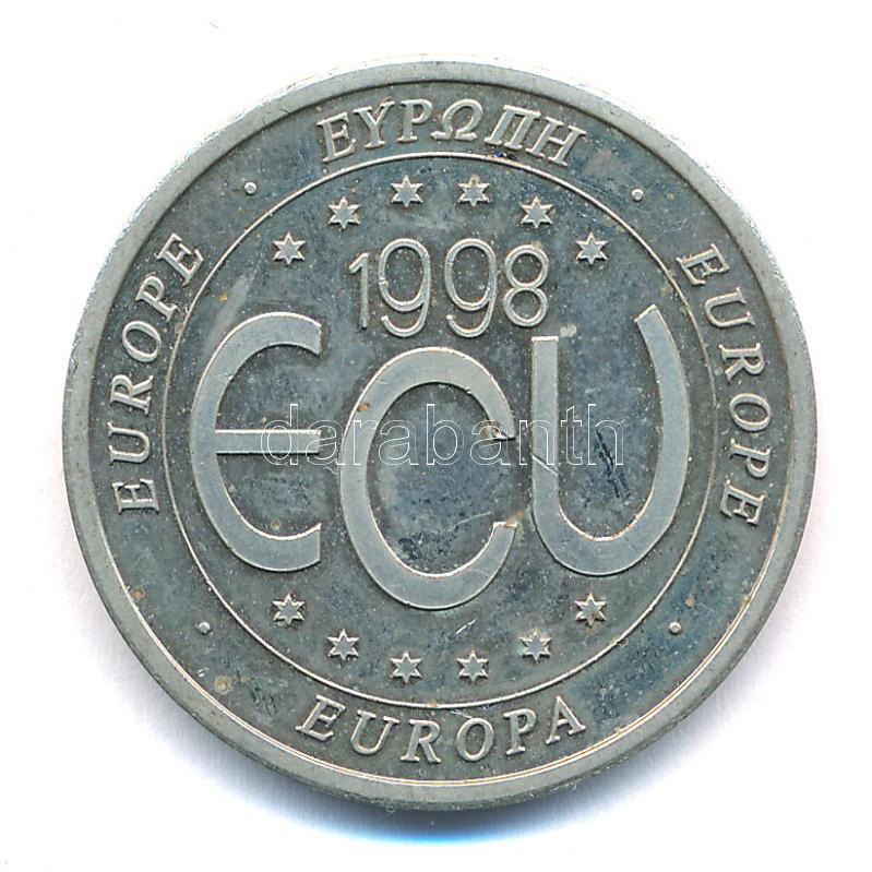 Eurózóna 1998. 1 ECU alpakka T:2 Eurozone 1998. 1 ECU nickel-silver C:XF Krause N# 58851