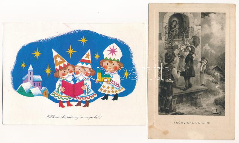 51 db főleg MODERN húsvéti üdvözlő képeslap / 51 mostly modern Easter greeting postcards - Image 2