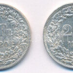 Svájc 1920-1944. 2Fr Ag (2xklf) T:2,2- Switzerland 1920-1944. 2 Francs Ag (2xdiff) C:XF,VF Krause KM#21