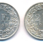 Svájc 1963-1964. 2Fr Ag (2xklf) T:1-,2 Switzerland 1963-1964. 2 Francs Ag (2xdiff) C:AU,XF Krause KM#21