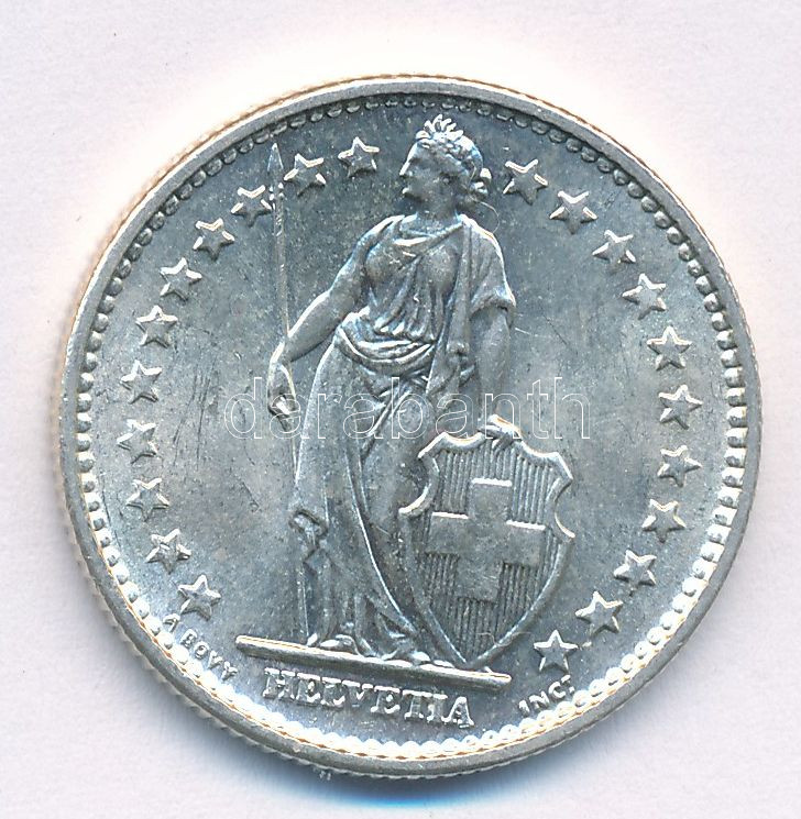 Svájc 1965. 2Fr Ag T:1- Switzerland 1965. 2 Francs Ag C:AU Krause KM#21 - Image 2