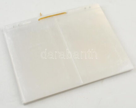 20db, kétosztású műanyag bankjegy berakólap használt állapotban