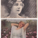 HÖLGYEK - 21 db régi képeslap / LADIES - 21 pre-1945 postcards