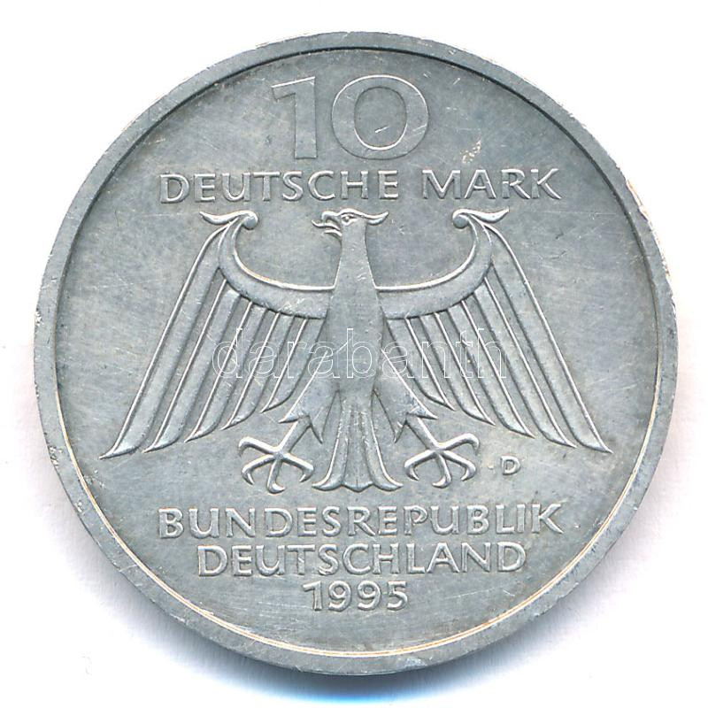 Németország 1995D 10M Ag '150 éve született Wilhelm Conrad Röntgen - 100 éves a Röntgen-sugár' T:2 ph. Germany 1995D 10 Mark Ag '150th Birth Anniversary - Wilhelm Conrad Röntgen - 100th Anniversary of X-ray' C:XF edge error Krause KM# - Image 2