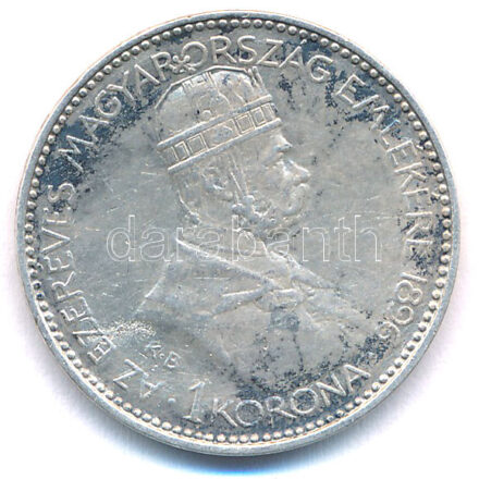 1896KB 1K Ag 'Millennium' T:2- Adamo K5