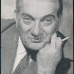 Greguss Zoltán (1904-1986) színművész autográf sorai az őt ábrázoló nyomat hátoldalán - Image 2