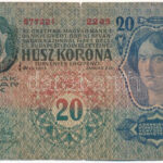 1913. 20K '2245 577221', fekete 'ROMANIA TIMBRU SPECIAL' felülbélyegzéssel T:III- szakadás Adamo K17