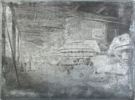 Jelzés nélkül (Koch Ernő?): Gyár. Fém nyomódúc, 32x42 cm