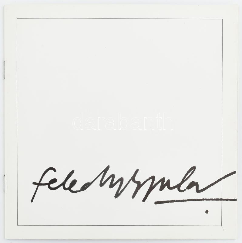 Feledy Gyula (1928-2010): Koratavasz. Rézkarc, papír, jelzett. Lap széle foltos. Üvegezett fakeretben. 19,5x27 cm + Feledy Gyula állandó kiállítás katalógus. - Image 3