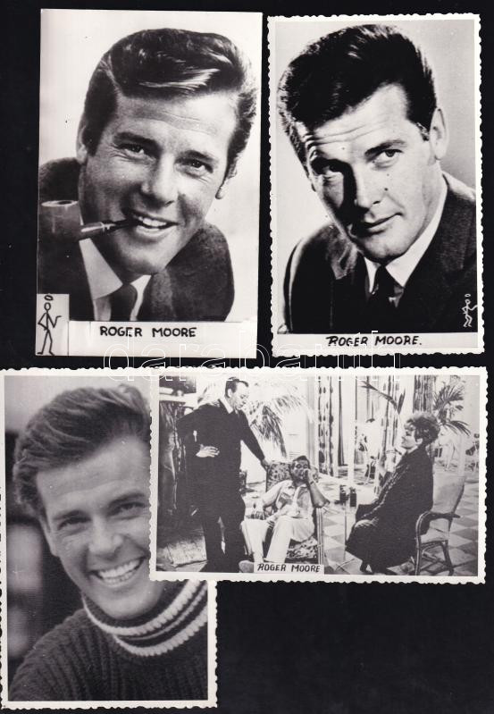 Roger Moore (1927-) brit színész, 8 db fotó, 14×9 cm - Image 2