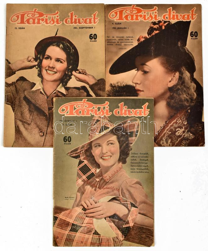 1941 Párisi Divat 3 db száma