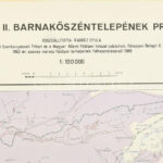 1966 A Borsodi-medence barnakőszéntelepének prognózistérképe, 1:100 000, 80×80 cm