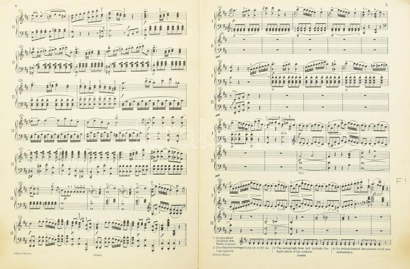 Haydn: D-dúr zongoraverseny, kotta két zongorára, borító lejár - Image 2