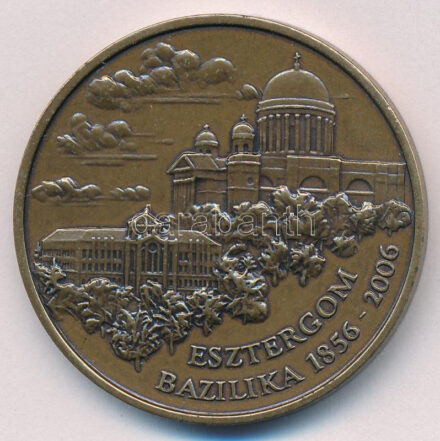 2003. 'Esztergomi Bazilika - Erdő Péter bíboros' kétoldalas bronz emlékérem dísztokban (42,5mm) T:1-