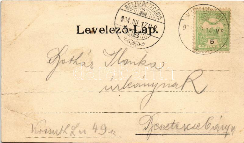 1904 Marilla, Marila; Kremser ház / villa hotel (szakadás / tear) - Image 2