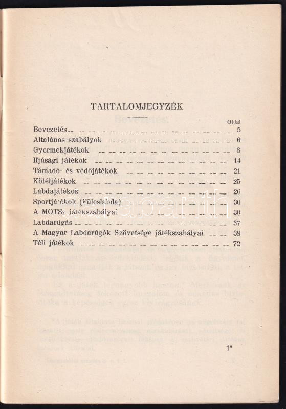 1926 XXI. Testnevelési utasítás, II. rész Testnevelési és sportágak, 1. füzet: Játékok, 72p - Image 2