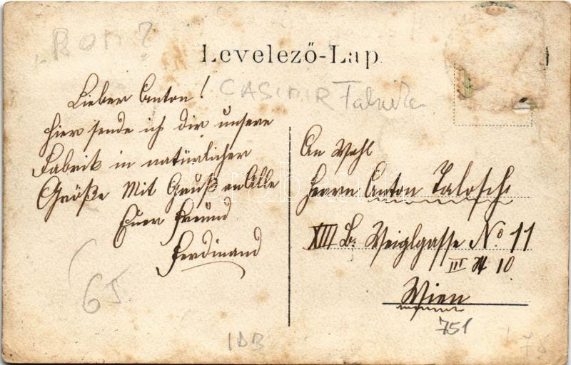 Albertkázmérpuszta, Casimir, Albert Käzmér, (Várbalog) (?); Casimir-Werkstätte / gyár, műhely. photo (Rb) - Image 2