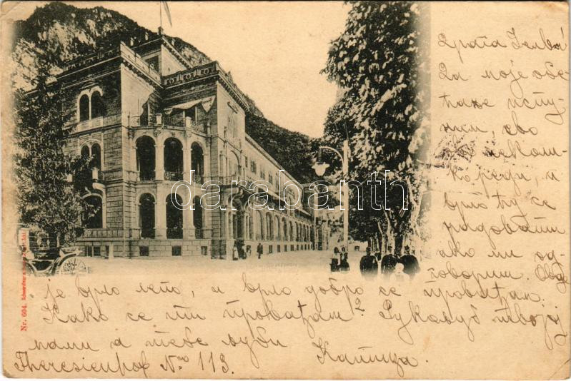 1898 (Vorläufer) Herkulesfürdő, Baile Herculane; Teréz udvar / Theresienhof (EK)