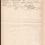 Bécs 1872 Okmány 2 x 50kr okmánybélyeggel - Image 2
