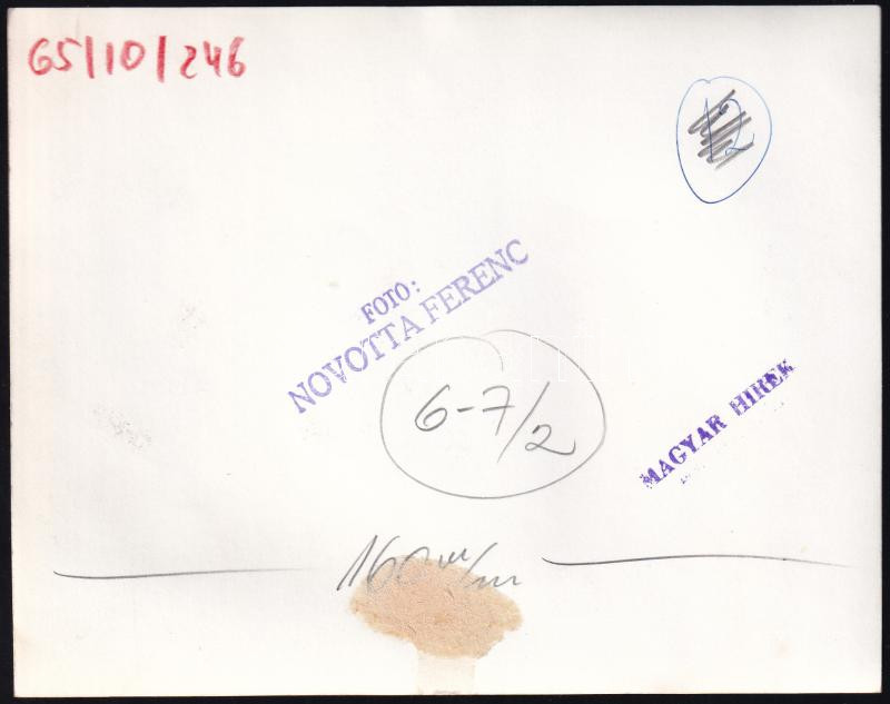 1965 Lányok - Magyar Hírek sajtófotó Novotta Ferenc 17x13 cm - Image 2