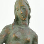 Hygia (Hygieia) istennő, bronzírozott szobra, jelzett: HB. Hibátlan, m: 40,5 cm - Image 2