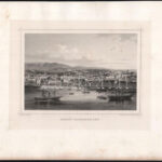 cca 1875 Perlberg - C. Rorich & Sohn & M. Kolb: Triest, Hafenansicht. Acélmetszet, papír, jelzett a metszeten. Kissé foltos, lapméret: 24x32 cm