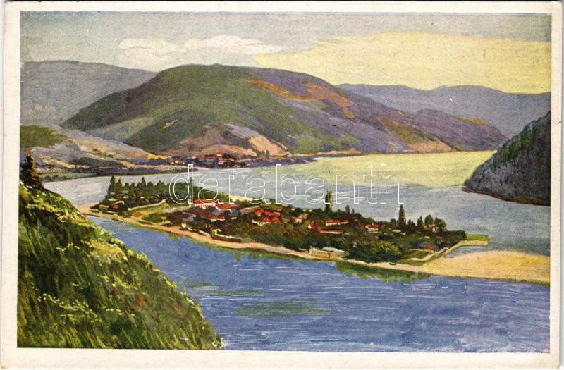 Ada Kaleh, Török sziget Orsova alatt. MFTR Művészlevelezőlap 6314-10. / Turkish island