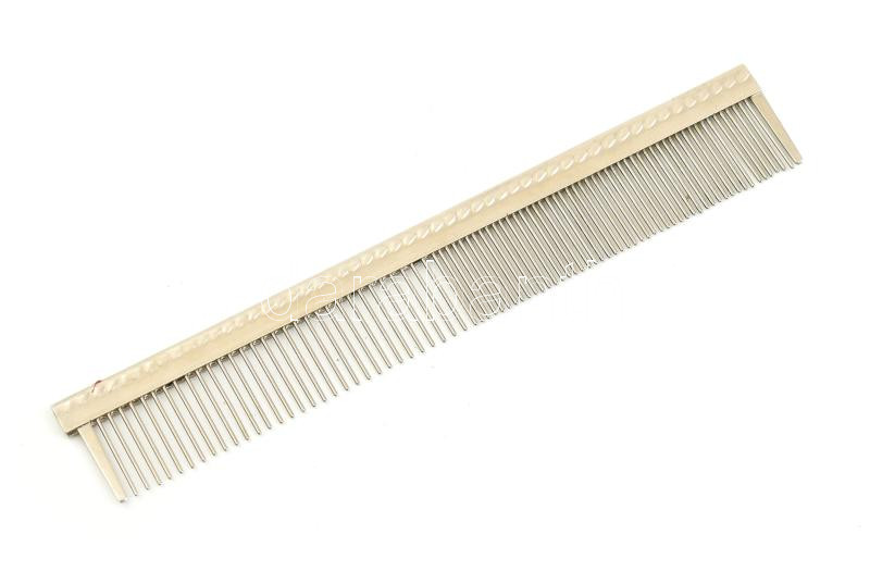 Régi fém fésű, hibátlan, h: 18 cm