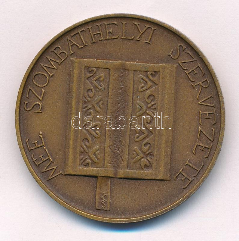 Kiss Sándor (1925-1999) 1986. 'Pável Ágoston 1886-1986 / MÉE Szombathely' kétoldalas bronz emlékérem (42,5mm) T:1 Adamo SH7 - Image 2