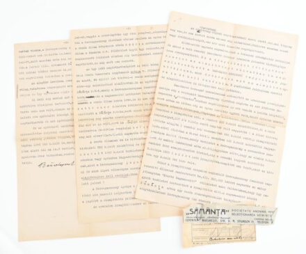 1933 3 db levél San Marco hercegné végrendeletével kapcsolatban