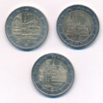 Németország 2010-2013. 2E (3xklf) forgalmi emlékérmek T:1- kis patina Germany 2010-2013. 2 Euro (3xdiff) circulating commemorative coins C:AU small patina Krause KM#285,#293,#314 - Image 2