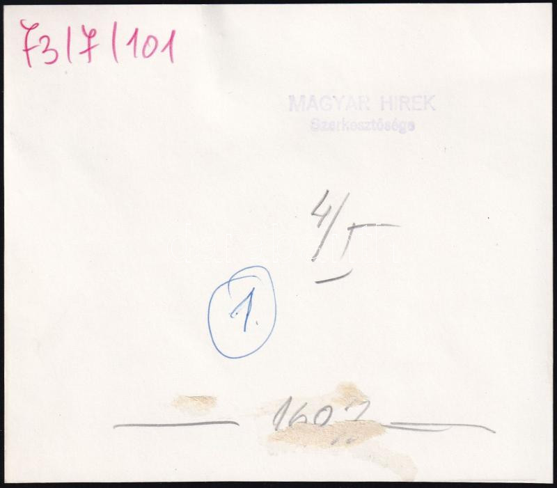Gázművek (?) sajtófotó 1973 pecséttel jelzett 13x12 cm - Image 2