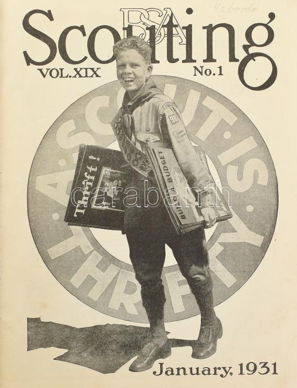 1931-1934 3 db. bekötött Scouting (Cserkészet) magazin évfolyam (1931,1933,1934) - Image 2