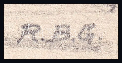 Barabás Reismann Gizella (1893-1985): Balatonpart Balatonszabadinál, 1934. Ceruza, papír, jelzett, lapszéli apró szakadásokkal. Hátoldala Kézdi-Kovács László (1864-1942) festőművész, műkritikus részére postázott képeslap Barabás - Image 2