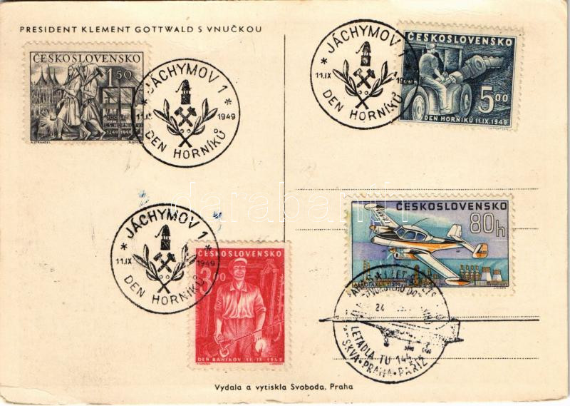 1949 President Klement Gottwald s Vnuckou + So. Stpl (EK) - Image 2