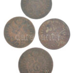 1800. 3kr Cu 'I. Ferenc' (3db) + 1800S(?) 6kr Cu 'I. Ferenc' T:F,VG