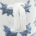 Antik Kínai porcelán korsó, jelzés nélkül, kopott, 1880-90 körül, m: 13,5 cm - Image 3