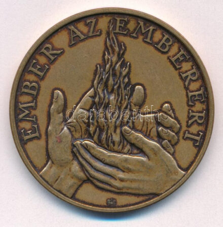 DN 'Ember az emberért / Mozgáskorlátozottak Egyesületének Országos Szövetsége' kétoldalas bronz emlékérem (42mm) T:1-