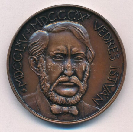 Tóth Sándor (1933-) 1985. 'Vedres István / MTESZ Csongrád Megyei Szervezete MÉE' kétoldalas bronz emlékérem (42,5mm) T:1-