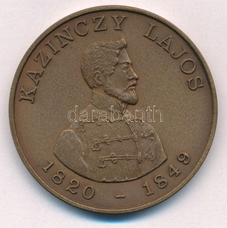 Bognár György (1944-) 1990. 'Gyöngyös - Aradi Vértanúk / Kazinczy Lajos' kétoldalas bronz emlékérem (42,5mm) T:1- Adamo GS9 - Image 2